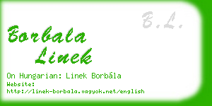 borbala linek business card
